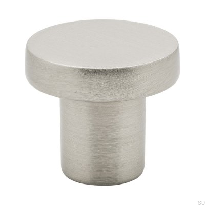Bouton de Meuble 2078 Métal Argenté (Aspect Inox)