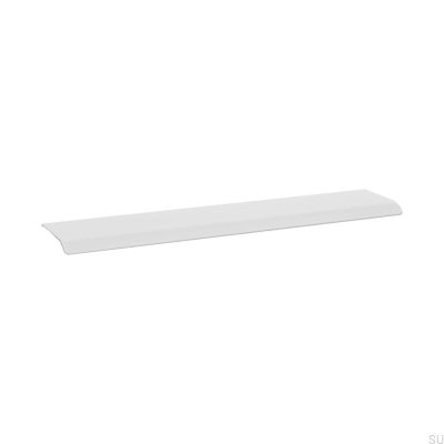 Poignée de meuble Curve 128 Edge, aluminium blanc