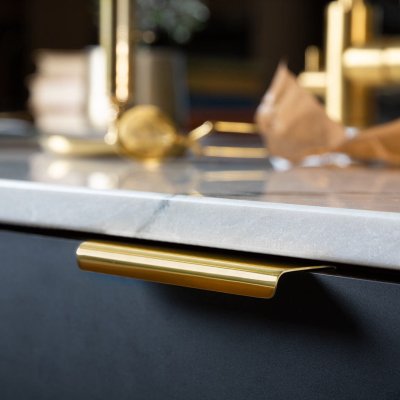 Poignée de meuble Edge Lip 40 Metal Black Matt