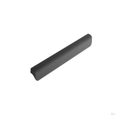 Poignée de meuble oblongue Fall 224 Aluminium Noir