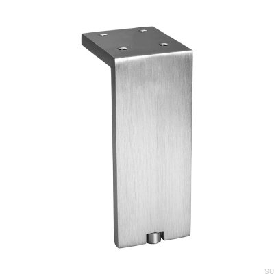 Pied de meuble brossé Argent Fonda 150
