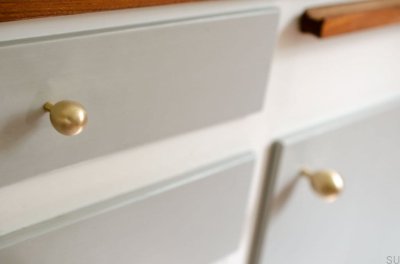 Bouton de meuble Drop 20 Laiton poli non peint