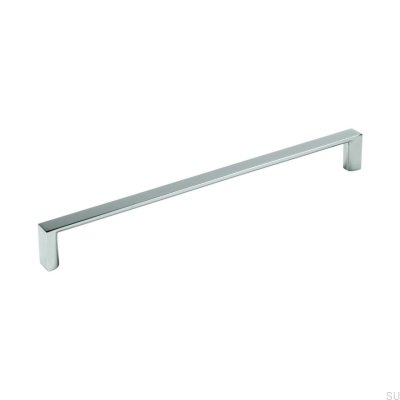 Poignée de meuble allongée 735224 Chrome poli