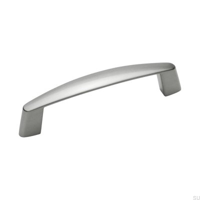 Poignée de meuble oblongue Strikt 96, argent brossé