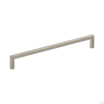 Poignée de meuble longue Soft 192 Argent brossé