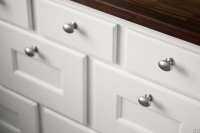 Bouton de Meuble 2538 Argent Antique