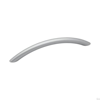 Poignée de meuble allongée 7861 128 Argent brossé (aspect aluminium)